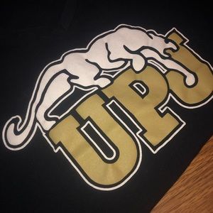 University of Pittsburgh @ Johnstown V-neck tee.